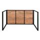 Bolero Steel and Acacia Industrial Bar Table 1800x900mm