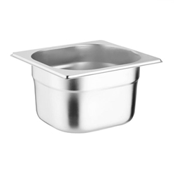 Vogue Stainless Steel Gastronorm Tray Set with Lids 1/6 (4 pack)