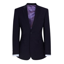Brook Taverner Sophisticated Avalino Tailored Fit Single Breasted Jacket Navy 34 Long 5647A