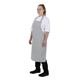 Whites Butchers Stripe Bib Apron Grey/White