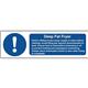 Vogue Deep Fat Fryer Safety Sign