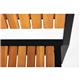 Bolero Steel & Acacia Side Chairs (Pack of 4)