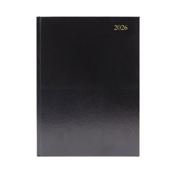 5 Star Desk Diary Day Per Page Appointment A5 Black 2026 KFA51ABK26