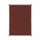 Bi-Office Enclore Display Case; Burgundy Felt Surface; Lockable Acrylic Door; Aluminium Frame; 1160x981mm - 15x A4
