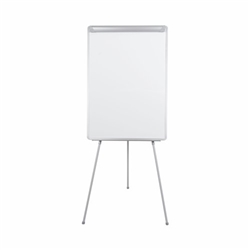 Bi-Office Easy Flipchart Tripod Easel; Lacquered Steel Magnetic Surface; Slim Aluminium Frame;70x100cm (Euro)