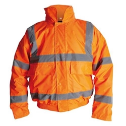 Proforce Class 3 High Visibility Bomber Jacket Orange Small