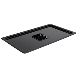 Vogue Polycarbonate 1/1 Gastronorm Lid Black