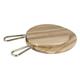 Olympia Round Paddle Board Acacia Wood Metal Handle 458x305mm