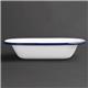 Olympia Enamel Pie Dishes Rectangular 180 x 135mm (6 Pack)