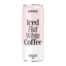 Grind Iced Flat White Coffee Cans 250ml (8 pack)