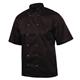 Whites Vegas Unisex Chef Jacket Short Sleeve Black S