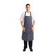 Whites Butchers Stripe Bib Apron with Pocket Blue/White
