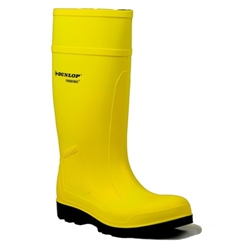 Dunlop Purofort Professional Full Safety Wellington Boot Yellow [Size UK 8/ EU 42]