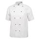 Whites Chicago Unisex Chef Jacket Short Sleeve White L