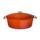 Vogue Orange Oval Casserole Dish 6Ltr