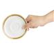 Olympia Kiln Espresso Cup Saucer Chalk 115mm (6 Pack)