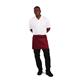 Whites Short Bistro Apron Burgundy