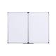 Bi-Office Maya Trio Magnetic Whiteboard; 120x90cm; Dry-Wipe Lacquered Steel Surface; Aluminium Frame