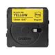 Brother 12mm Black on Yellow Tape - BTAG631