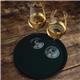 Olympia Kristallon Polypropylene Round Non-Slip Tray Black 280mm