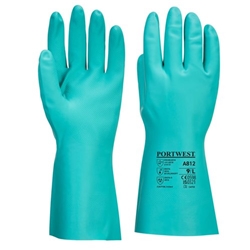 Portwest Nitrosafe Plus Chemical Gauntlet S Green (Pack of 12)