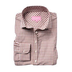 Brook Taverner Kansas Ladies Long Sleeve Shirt Brown UK 14 Regular 2321B