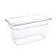Vogue Polycarbonate 1/4 Gastronorm Container 150mm Clear