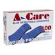 A-care detectable blue plasters extra wide strip 75X25MM (100 Pack)