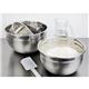 Vogue Stainless Steel Mixing Bowl with Silicone Base 5Ltr