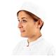Whites Chefs Unisex Skull Cap Polycotton White - L