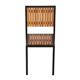 Bolero Steel & Acacia Side Chairs (Pack of 4)