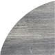 Bolero Pre-Drilled Round Melamine Table Top Ash Grey 600mm