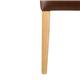 Bolero Chiswick Button Dining Chairs Tan Leather (2 pack)