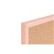 Bi-Office Pastel Cork Notice Board; 60x40cm; Cork Surface; Pastel Salmon-Lined MDF Frame