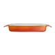 Vogue Orange Cast Iron Casserole Dish 1.8Ltr