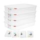 Araven Polypropylene 1/1 Gastronorm Food Containers 13.7Ltr with Lid (4 pack)