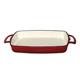 Vogue Red Cast Iron Casserole Dish 1.8Ltr