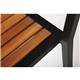 Bolero Steel & Acacia Side Chairs (Pack of 4)