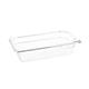 Vogue Polycarbonate 1/4 Gastronorm Container 65mm Clear
