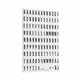 Bi-Office Black On White Magnetic Characters; 10x20mm; Pack of 120