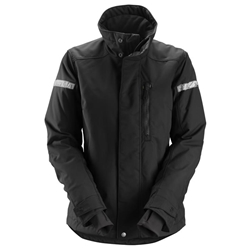 Snickers 1107 Allroundwork Womens 37.5 Insulated Jacket Black Xtra Small [Regular]