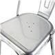 Bolero Bistro Galvanised Steel Side Chairs (4 Pack)