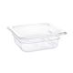 Vogue Polycarbonate 1/6 Gastronorm Container 65mm Clear