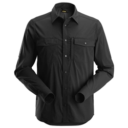 Snickers 8521 Litework Wicking Long Sleeve Shirt Black Small