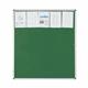 Bi-Office Enclore Display Case; Green Felt Surface; Lockable Acrylic Door; Aluminium Frame; 1160x1288mm - 20x A4