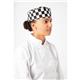 Whites Chefs Skull Cap Big Black & White Check