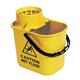 Janit-X Plastic Heavy Duty Mop Bucket With Wringer 15 Litre Yellow - PACK (10)