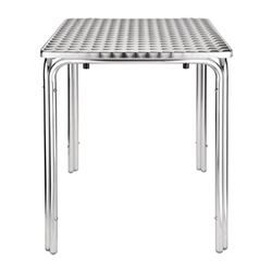 Bolero Steel and Aluminium Square Leg Table 600mm