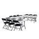 Bolero Rectangular Centre Folding Table 6ft White