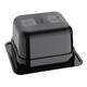 Vogue Polycarbonate 1/6 Gastronorm Container 100mm Black